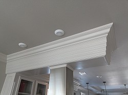 Stacked Crown Moulding Around Cabinets